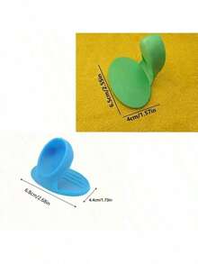 2-Piece Silicone Protective Hand Clip Insulated Finger Set Suitable For Oven Use, Heat-Resistant Kitchen Tools, Color Random Heat-Resistant Finger Gloves, Used For Cooking And Baking - 隨機顏色 - 查看 4