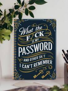 BUBU 1 Libreta de contraseñas en inglés Libreta de direcciones Libreta de teléfonos Libreta multifunción con tapa dura para oficina y negocios con correa para la muñeca, 8.5 * 5.5 pulgadas, dispositivo de almacenamiento de contraseñas para inicios de sesión en Internet, sitios web, nombres de usuario y contraseñas, útiles para el regreso a clases