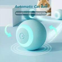 2PC Electric Teaser Ball Cat Toys, Bite-Resistant Self-Entertainment, Pet Ball Gravity, Smart Rolling Ball Pet Supplies, USB Charging, 2 Modes Switching, Suitable For Cats And Kittens To Entertain Themselves And Stimulate Hunting Instincts