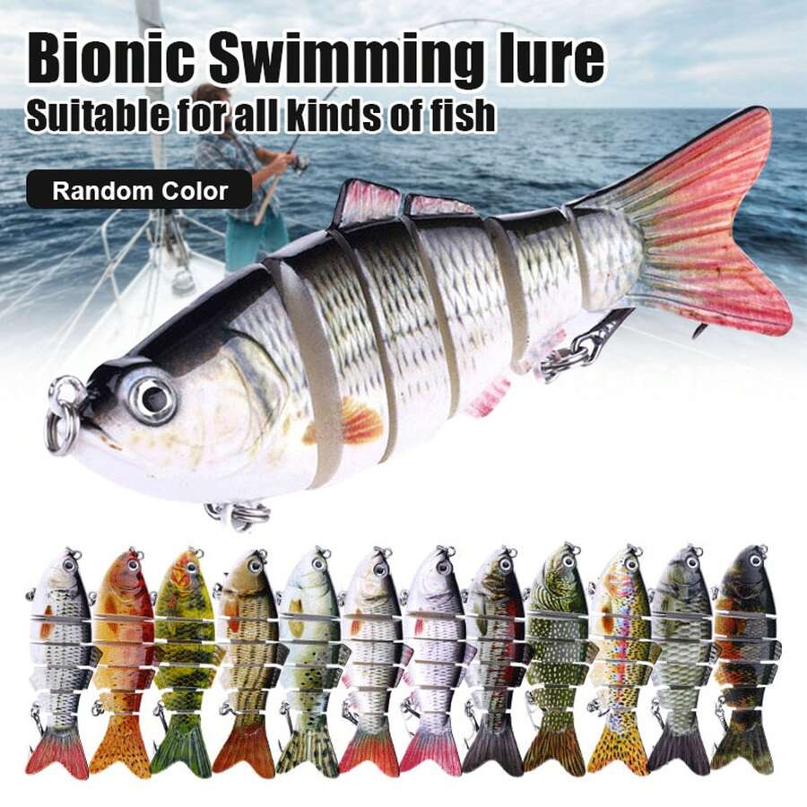 5PCS/10PCS Bionic Swimming Lure Fishing Bait 10cm Accessories For All Kinds Of Fish - 彩色 - 查看 1