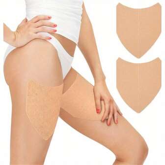 5-50pcsV-Shaped Thigh Anti-Friction Stickers, Airplane-Shaped Thigh Inner Anti-Sweat, Waterproof, Anti-Friction Summer Sports Universal Summer Cooling,Beach,Travel