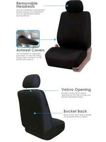 1/2/5 Set All Season Universal Car Seat Cover, Thin Cloth Cushion Pad, Breathable Elastic Mesh Fabric Seat Protector Covers