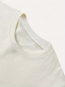 Protect Our Oceans Animal Print Beach Women Casual Round Neck Short Sleeve T-Shirt - Light Apricot - View 4