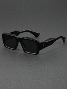 1/2/2/4 Pairs Men Square Rivet Minimalist Fashion Fashion Glasses, Suitable For Daily Driving, Stage Performance, Party, Travel