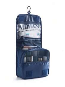 1pc Hanging Toiletry Bag With Hook, Cosmetic Bag,Make Up Bag,Portable Travel Organizer For Business Trip, Foldable Cosmetic Bag With Handle, For Makeup Tools, For Bathroom, For Travel, For College Dorm, Nylon, Fashion, For Women, For Men, Gift For Mom, Dorm Essentials Travel Essentials Travel Accessories Back To School Purse Summer Beach Bag Car Accessories Travel Bag Vacation Holiday