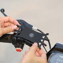 1 stuk multifunctionele, roterende siliconen fiets- en motorfietstelefoonhouder, accessoire voor navigatie tijdens het fietsen