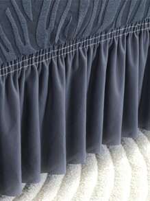 1 Stück Jacquard Rock Kante Stretch Sofa Bezug, staub- und schmutzabweisend, elastischer Komplett-Sofa-Schutz, Heimdekoration, maschinenwaschbar