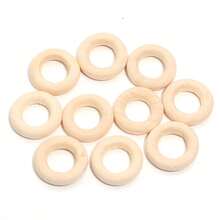 2-20 件天然竹木环，未加工优雅光滑的 Macrame 木环，适用于 DIY 珠宝、手镯、吊坠、耳环、工艺品、服装和包袋装饰 - 各种尺寸