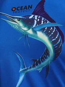 RODEEL Men's High Performance Raglan Long Sleeve Fishing Shirt Lightweight Sun Protection T-Shirt Cool Feeling Suitable For Outdoor Activities