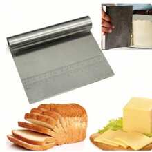Kit 3 Espátula Tubular Inox Raspador para Massa Bolo Pizza Pão Chocolate