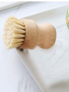 1 件装锅刷洗碗刷，清洁去污 - 米色 - 查看 2