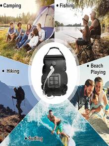 1pc Upgraded Outdoor Camping Shower Bag, Suitable For Men And Women, Portable, Waterproof, UV-Resistant, Material, Ideal For Outdoor Activities, Camping, Beach Travel, And More