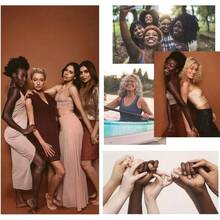 MUQU Cakes Nipple Covers Breast No Show Pasties Reusable Women Sticky Seaml Silicone Breast Covers 4 Pairs Petals - Latte(4flower+4round) - View 5