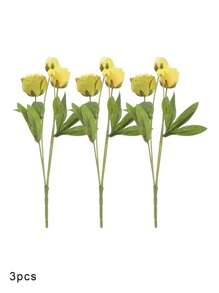 3/6/10pcs Artificial Flowers, Fake Peony Flowers Silk Flower Arrangements Decorations Plastic Flower Bouquet Decor Wedding Table Centerpieces, Artificial Peony Silk Flower Leaf Home Office Wedding Party Festival Bar Decor, Wedding Filler Flowers For DIY Cream Bouquets, Centerpieces, Bridal Shower Decorations & Arrangements