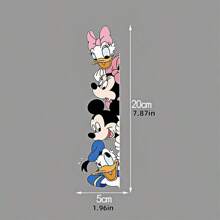 Disney Disney Mickey And Minnie Fun Wall Stickers, Window Decoration, Room Wall Decoration, Suitable For Entrance Door, Bathroom, Kitchen Creative Stickers, Theme Party Supplies, Best Gift For Family Members, Home Office Decoration