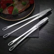 1pc/3pcs Stainless Steel Grill Tongs, Food Tongs, Kitchen Tongs, Heat Resistant Stainless Steel Tweezer Tongs, Kitchen Tweezers For Cooking, Grilling, BBQ And Turning Food, Serving, Salad, Spaghetti, Kitchen Tools