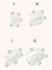 4/7/8 Piece Transparent Drawer Organizer Boxes, Makeup & Stationery Storage, Divided Vanity Desktop Skincare Cosmetic Holder, Fragrance-Free Plastic Makeup Organizer, Multipurpose Drawer Dividers For Eyeshadows, Makeup Brushes, Skincare And Nail Polish - Desk Organizer, Suitable For Home Decor, Bedroom Storage, Family Organizer, Perfect Gift For Friends, Family And Sisters - Multicolor - View 15