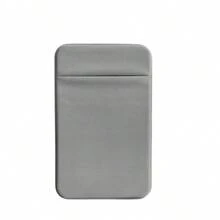 1pc Phone Card Holder Material Cloth Stick-On Card Sleeve For ID/Metro/Bank Cards - Multicolor - View 9