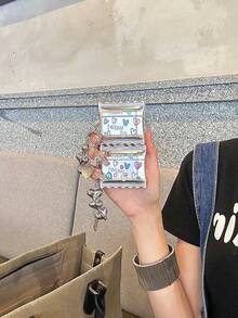 心形DIY贴纸糖果保护套，兼容 3、2、Pro，柔软硅胶可爱少女风保护套