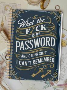 BUBU 1 Libreta de contraseñas en inglés Libreta de direcciones Libreta de teléfonos Libreta multifunción con tapa dura para oficina y negocios con correa para la muñeca, 8.5 * 5.5 pulgadas, dispositivo de almacenamiento de contraseñas para inicios de sesión en Internet, sitios web, nombres de usuario y contraseñas, útiles para el regreso a clases