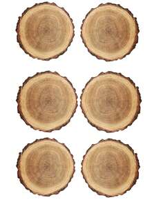 1-18 Stücke einfache, kreative PP Baumstumpf Tischsets, waschbar, leicht zu reinigen, abwischbar, rutschfest, Tischsets für Esszimmer, Hochzeit, Party, Fest Dekoration - Verschiedenfarbig - Übersicht 14