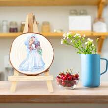 30 Pcs Natural Wood Slices, 9-10/5-6cm Diameter Unfinished Round Wood Slices Kit, No Hole Log Wooden Circles For Arts, Christmas Or Wedding Ornaments And DIY Crafts