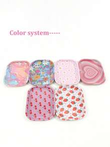 1 Stück Edelstahl Desinfektion Nageltablett, Nieren-, Quadrat-, Herz- oder Längsrundform, hitzebeständig für Schönheitssalon Nail Art Werkzeuge, tragbares Desinfektion Nagel-Werkzeug Zubehör