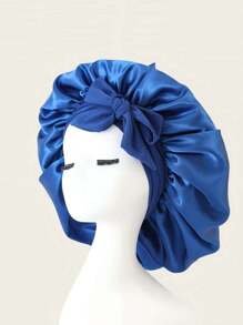1pc Luxurious Satin & Silk Bonnet For Sleeping - Adjustable Comfort Fit With Tie Band - Unisex Night Hair Protection For Men & Women Home Bathroom Decor Summer Bonnet Queen Silk Bonnet Satin Bonnet Hair Bonnet For Sleeping Braid Bonnet Adjustable Bonnet Tie Bonnet Night Cap Sleep Bonnet For Women Curly Hair Travel Essentials Travel Accessories Vacation Holiday Back To School