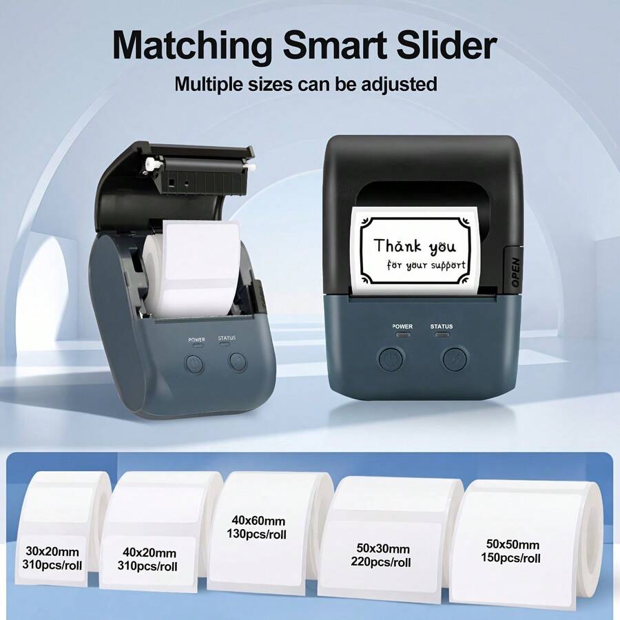 L7 Smart Rechargeable Thermal Label Printer: Portable Bluetooth Label ...