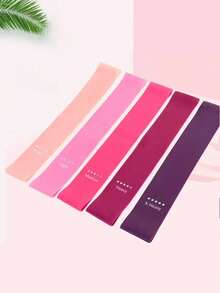 5 件瑜伽阻力带，全身健身，臀部、腿部和手臂伸展，家庭瑜伽和普拉提锻炼，便携式健身器材，橡胶阻力带，瑜伽健身房弹力训练带，适合女性力量训练 - 彩色 - 查看 2