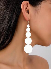 Bông tai thả tròn - Vàng - Xem 5