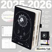 2025 计划笔记本议程英语和西班牙语内部软皮封面 160 张/320 页 100GSM 月度/每周/每日计划日记本适合学生礼物办公室和学校用品文具圣诞新年礼物 - Planner - 查看 16