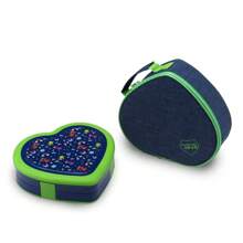 1pc Cartoon Heart-Shaped Plastic Bento Box,School Supplies