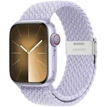 Split Buckle Loop Nylon Strap Compatible With Apple, Adjustable Braided Nylon Single Circle Strap For Apple Watch With Silent Metal Snap Elastic Sports Wristband Compatible 38mm 40mm 41mm 42mm 44mm 45mm 46mm 49mm With Apple Watch Series 1-10, SE, Ultra 1-2 Black And Various Colors, Apple Watch Accessories - Multicolor - View 56