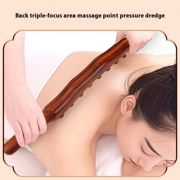 New 31-Bead Rolling Tendon Stick, Massage Stick, Sc* Stick, A Full-Body Universal Dry Tendon Stick, Household Meridians Dredging And Opening The Back
