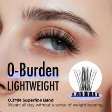BEYELIAN Lash Extension Kit 144 Pcs Lash Clusters D Curl 10-16mm Lash Clusters Kit With Lash Bond And Seal And Remover Dense Look DIY Lash Kit Easy To Apply At Home (710,Black)