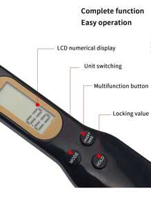 1 pieza Cuchara medidora digital multifuncional de alta precisión, báscula electrónica de 500g/0.1g portátil con pantalla LED, báscula electrónica pequeña para cocina doméstica