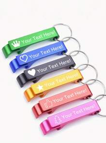 6-120-180pcs Personalized Metal Keychain Bottle Opener - Engraved Keyring Accessory, Ideal For Wedding Favors, Promotional Gifts, Lightweight, No Electricity Engraving, Stainless Steel, Mildew Resistant High Quality Custom Design, Unique Gift Suitable For His Friends, Family, Kitchen, Restaurant, Home, Multi-Functional, Durable, Ornamental, Reusable, Exquisite, Stylish, High-Quality, Unique, For Valentine's Day, For Weddings, For Housewarming