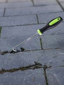 1PC Metal U-Hook Puller – Garden And Sidewalk Crack Weeder | Thickened Black And Green Non-Slip Handle | Multi-Purpose Lawn Tool For Loosening Soil, Cleaning Paving Stone Joints, Removing Screen Seams And Sealing Strips | Essential Tool For Spring Gardening, Summer Weeding And Holiday Yard Maintenance - Black Green - View 9