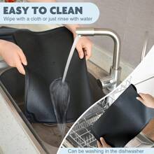 Premium Silicone Pet Food Mat, Cat Dog Bowl Pads, Non-Slip Pet Feeding Mats, Waterproof Pet Feeding Pad, Suitable For Small Animals - Gray, Easy To Clean