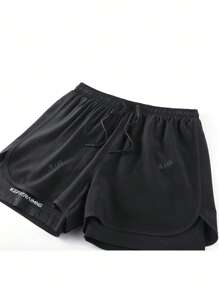 Shorts deportivos de 2 en 1 para mujer para uso casual y correr al aire libre