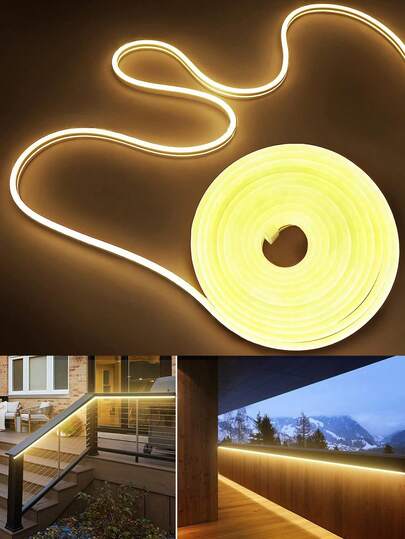 Warm White LED Light Strip Set, LED Strip Kit, Lighting Strip Package, LED Light, TV Backlight, Mirror Light, Indoor Decor Light, Lighting Fixture, Outdoor Decor Light, Cabinet Light