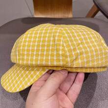 Women Beret Hats - 黃色 - 查看 2