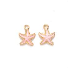 30 piezas de elementos surtidos del océano incluyendo estrellas de mar, conchas, colgantes de aleación de zinc de pentaestrellas, adecuados para hacer accesorios de joyería DIY como lazos para el cabello, collares, tobillos, pulseras, aretes