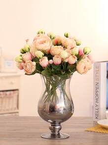 3/6/10pcs Artificial Flowers, Fake Peony Flowers Silk Flower Arrangements Decorations Plastic Flower Bouquet Decor Wedding Table Centerpieces, Artificial Peony Silk Flower Leaf Home Office Wedding Party Festival Bar Decor, Wedding Filler Flowers For DIY Cream Bouquets, Centerpieces, Bridal Shower Decorations & Arrangements