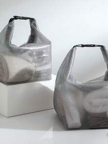 2/1pc Wet Bag For Swimsuit And Towels,Waterproof Storage Bag With Handle Zippered ,With Dry-Wet Separation, Large Capacity Drawstring Bag,Simple Swim Small Item Storage Bag - Suitable For Swimming Gear, Beach, Pool Accessories, Swimming Gear Storage | Transparent PVC Bag | Practical Design Summer Travel, Vacation Home Bathroom Sport Bag For Sports For Fitness For Exercise Travel Bag For Vacation For Women For Men Travel Essential Durable Swimming Bag Waterproof Bag Beach Bag For Beach - Multicolor - View 2