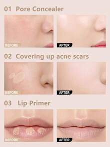 the SAEM Cover Perfection Tip Concealer Contour Beige，液体多用途遮瑕膏，全覆盖妆容，适用于痤疮、黑斑、黑眼圈、色素沉着和瑕疵，K-Beauty，韩国化妆品，6.5克/0.23盎司。 - Contour Beige - 查看 4