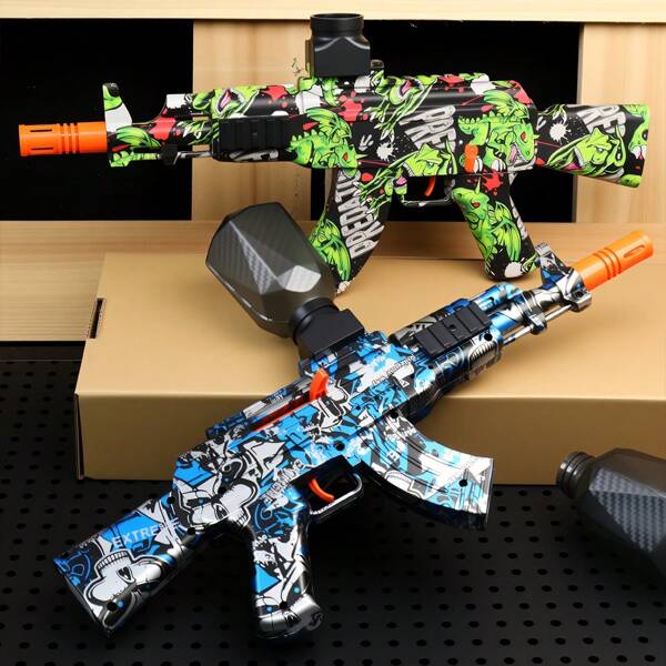 AK47 Rechargeable Electric Gel Ball Blaster - Automatic Outdoor Toy For Team Activities - Perfect Gift For Birthdays, Easter, Halloween, And Thanksgiving (Bullets Not Included)