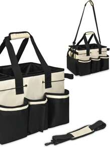 Caixa de Armazenamento de Limpeza, Bolsa Organizadora de Ferramentas para Carro, Bolsa de Transporte Portátil de Suprimentos de Limpeza para Empresa de Limpeza, Produtos de Limpeza Doméstica, Camareira de Hotel, Armazenamento de Ferramentas de Jardinagem, Cesta de Limpeza de Cozinha