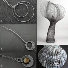 1/3 rolki drutu rzemieślniczego ze stali nierdzewnej, aluminium, giętki, artystyczny sznurek koralikowy, sznurek do tworzenia biżuterii